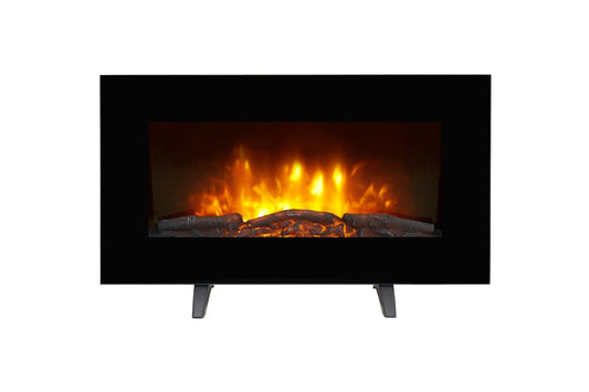 Kogan SmarterHome™ 2000W Electric Fireplace Heater with Log Effect