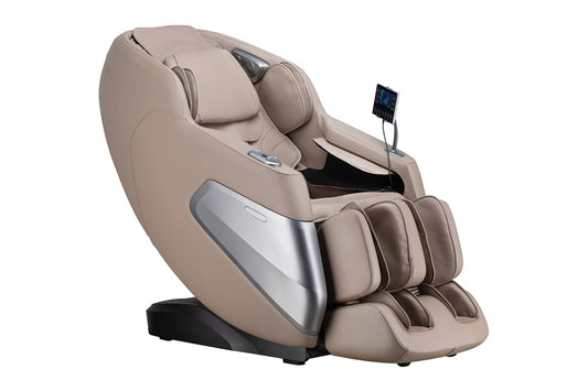 Kogan S63 Pro Zero-Gravity SL-Track Heated Shiatsu Massage Recliner Chair (Beige) - Auzzistore