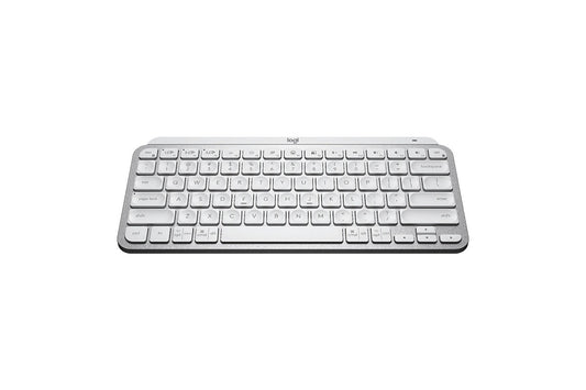 Logitech MX Keys Mini Wireless Illuminated Keyboard (Pale Grey) - Auzzistore
