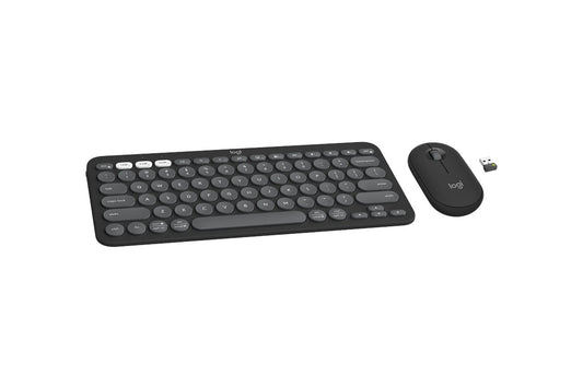 Logitech Pebble 2 Wireless Keyboard and Mouse Combo (Graphite) - Auzzistore