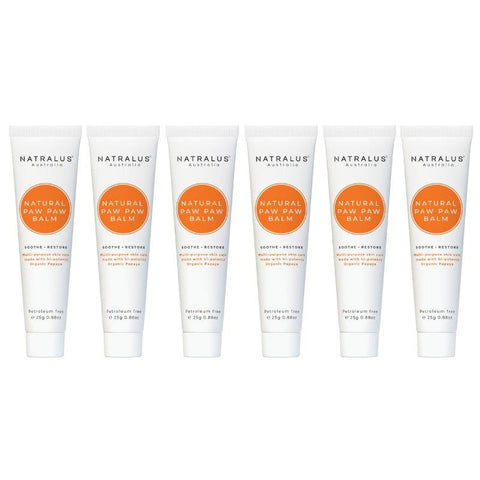 Natralus Natural Paw Paw Balm - 25g (6 Pack) - Multi-Purpose Skin Care - Auzzistore