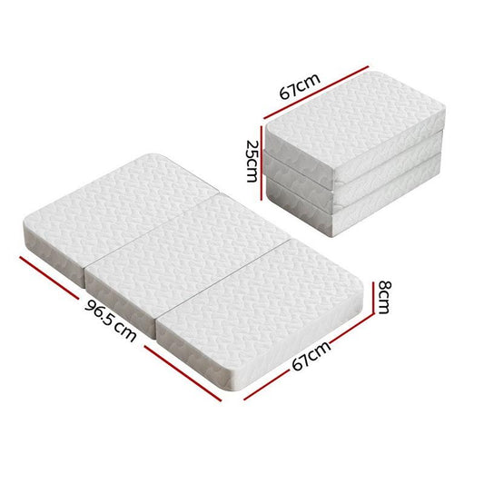 Giselle Bedding Foldable Foam Mattress for Babies - 96.5cm x 67cm-Auzzi Store