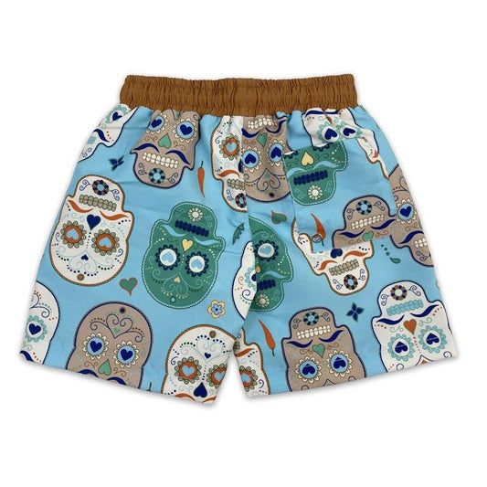 tyoub Kids Board Shorts - Recycled Material Skulls Amigo (2 Years)