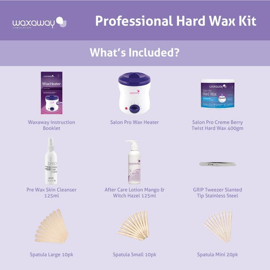 Waxaway Professional Hard Waxing Kit - Premium Home Waxing Experience-Auzzi Store