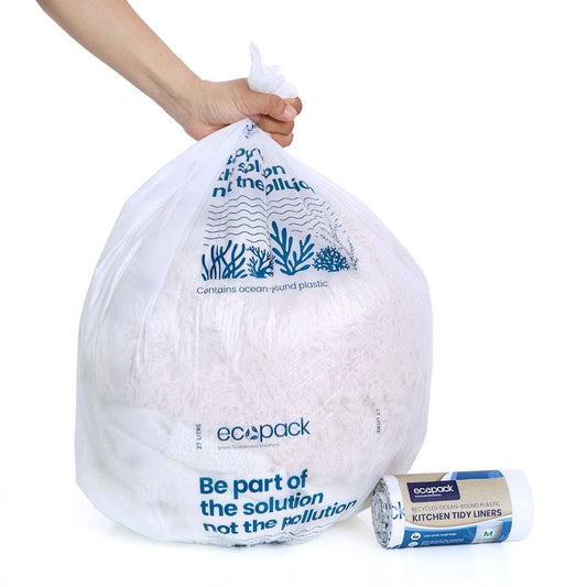 Ecopack 27L Recycled Plastic Bags - Eco-Friendly Medium Bundle (4 Rolls/200 Bags)-Auzzi Store