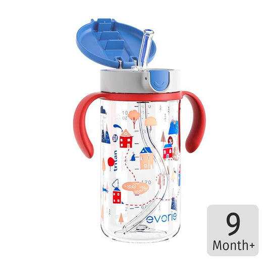 Evorie Tritan Kids Straw Water Bottle Mug 300mL - Happy Valley Design-Auzzi Store
