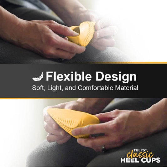 Tuli's Classic Regular Heel Cups, Soft Gel Cushion for Pain Relief - Pair – view 2