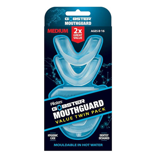 Piksters® Gobster Mouthguard (with Case) Medium - 2 Pack for Youth Protection