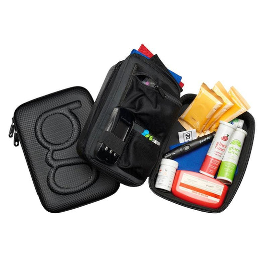 Glucology Travel Bundle Case - Plus, Black/2 Pen Pouch - Black/3 Sharps – view 2