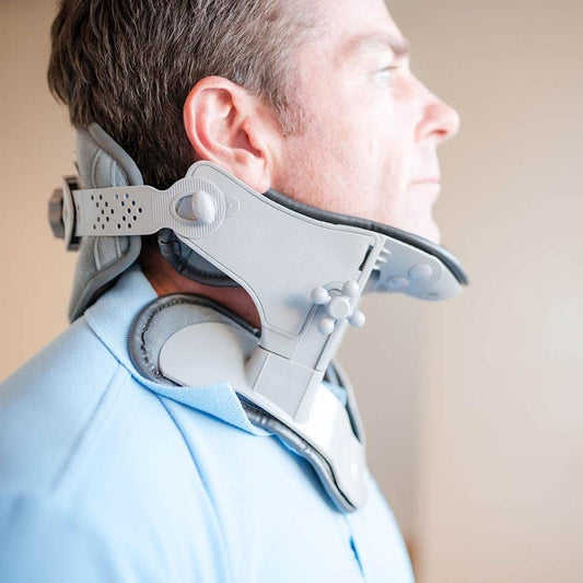 Caremax Thermal Cervical Collar Traction Brace with Heat Pad - Adjustable - 1 Unit