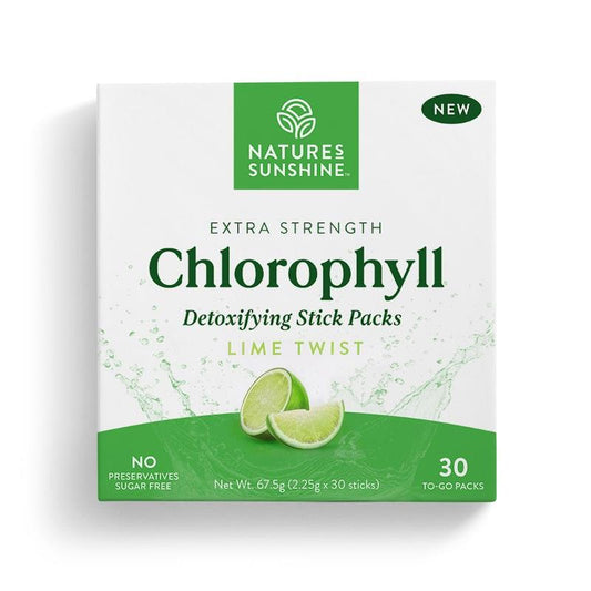 Nature's Sunshine Extra Strength Chlorophyll Stick Packs - 30 Lime Twist – view 2