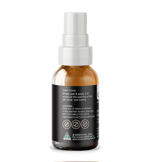 Essential Dog Herbal Ear Cleaner: Witch Hazel, Finger Lime & Lemon Myrtle 50ml