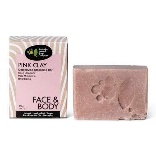 Australian Natural Soap Company Pink Clay Detoxifying Cleanser - 3 Pack