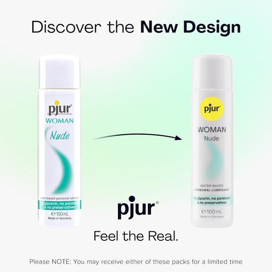Pjur Woman Nude Glycerin Free Waterbased Lubricant - 100ml for Sensitive Skin - Auzzistore