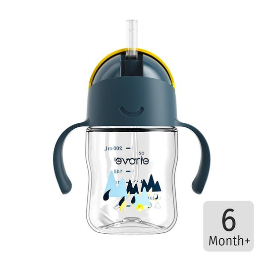 Evorie Tritan Baby 360 Straw Water Bottle Sippy Cup 200mL - Bumble Bee-Auzzi Store