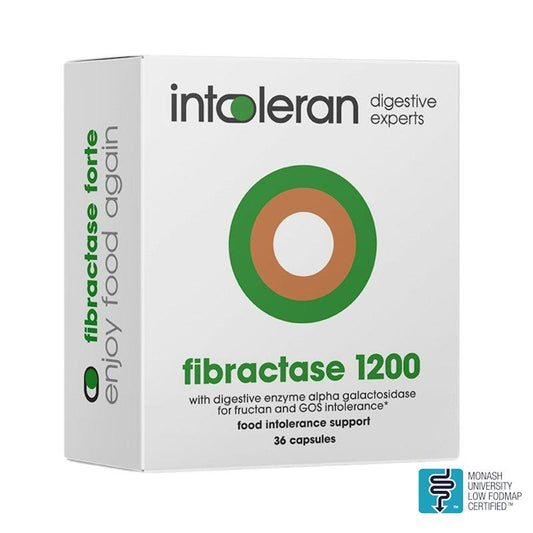 Intoleran Fibractase 1200 - 36 Capsules for Fructan & Galactan Intolerance – view 2