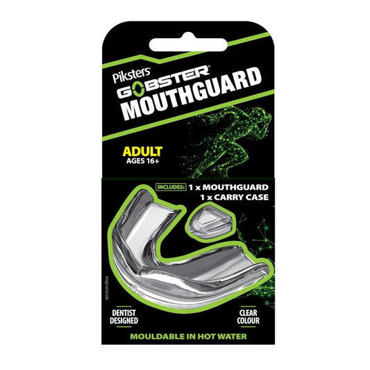 Piksters Gobster Adult Mouthguard with Case - 1 Pack for Ages 16+