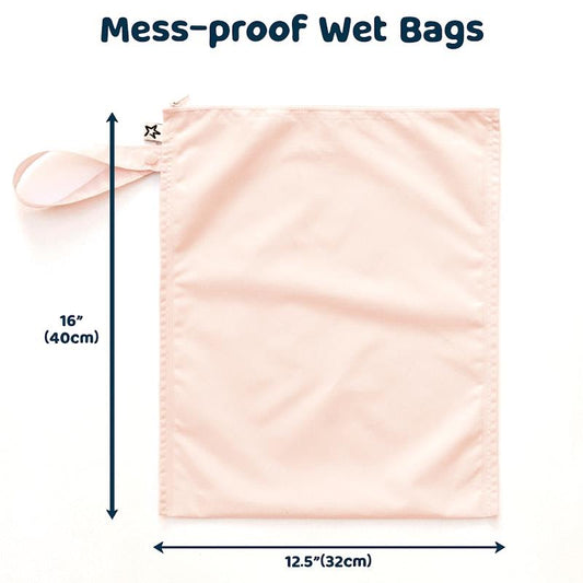 Tiny Twinkle - Leopard Mess-Proof Wet Bag 2 Pack - 12.5x16 inches-Auzzi Store