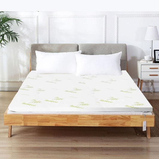 Clevinger 6cm Memory Foam Topper with Bamboo Mattress Cover - Queen 1pc