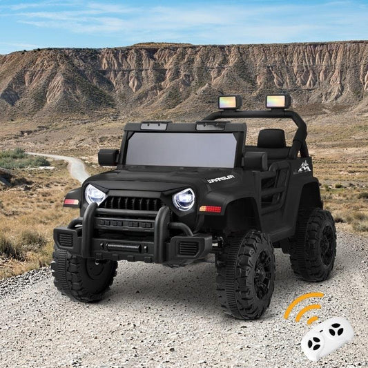 Mazam Kids Ride-On Car Jeep 12V Electric Remote Control Toy - Black-Auzzi Store