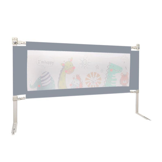 BoPeep Kids Baby Safety Bed Rail Guard - Adjustable Folding Grey Medium
