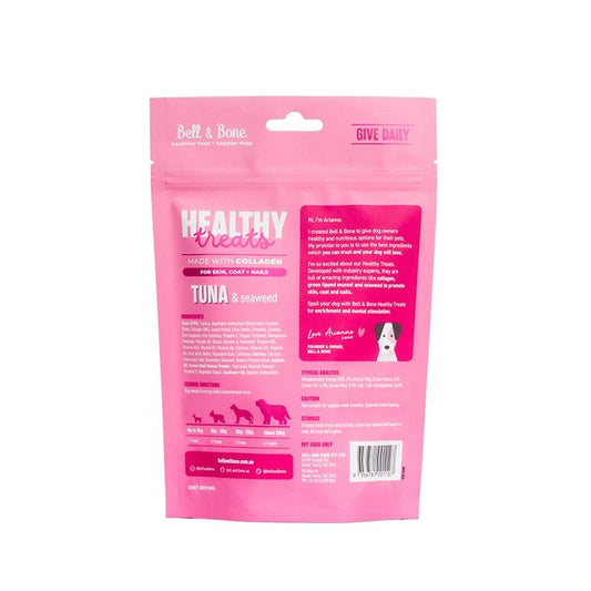 Bell & Bone Healthy Treats for Skin, Coat & Nails - Tuna & Seaweed 130g