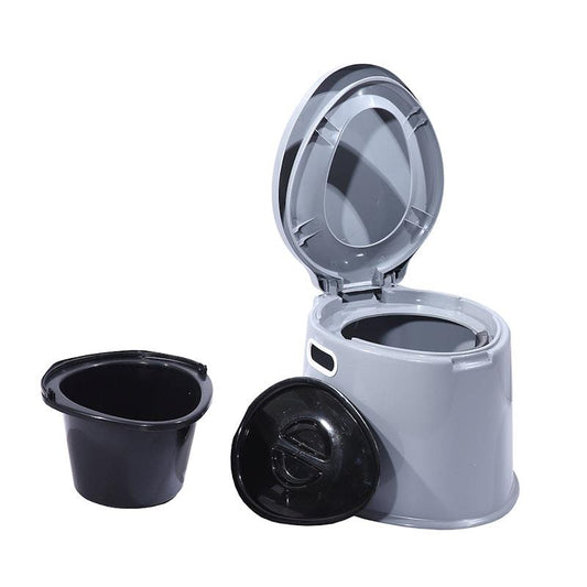 Traderight 6L Portable Camping Toilet - Essential Hygiene for Outdoor Adventures