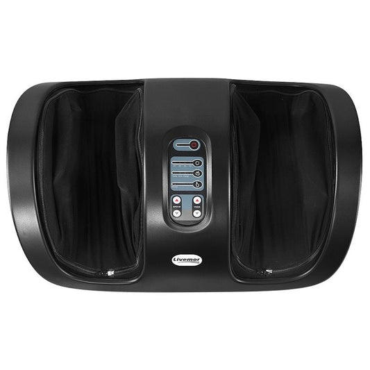 Livemor Foot Massager Ankle & Calf Shiatsu Kneading Rolling Massager - Black - Auzzistore