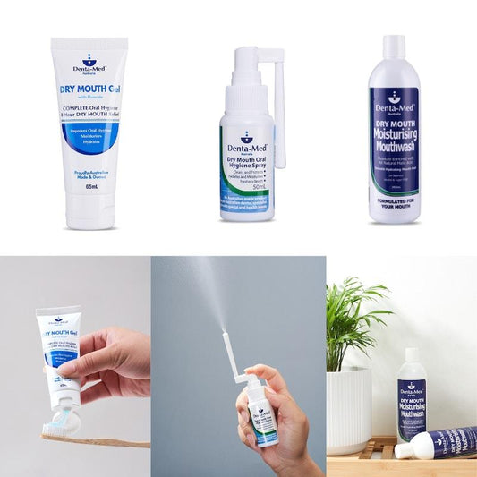 Denta-Med Dry Mouth Relief Bundle: Gel 65mL, Spray 50mL & Mouthwash 250mL – view 2