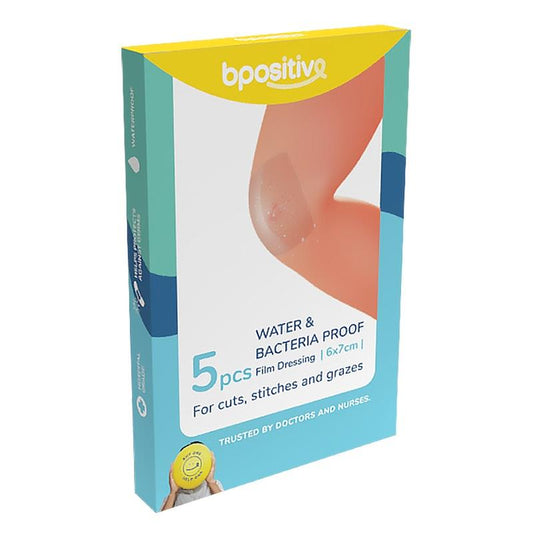 bpositive Waterproof & Bacteria-Proof Dressing 6cm x 7cm - 2 Pack
