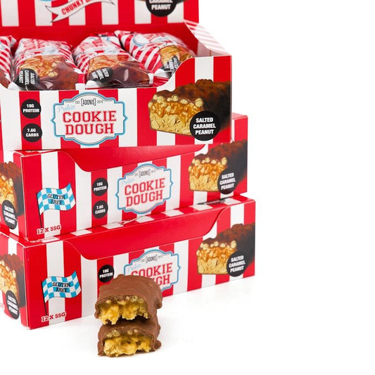 Adonis Gear Protein Cookie Dough Chunky Bar - Salted Caramel Peanut (12 Bars)