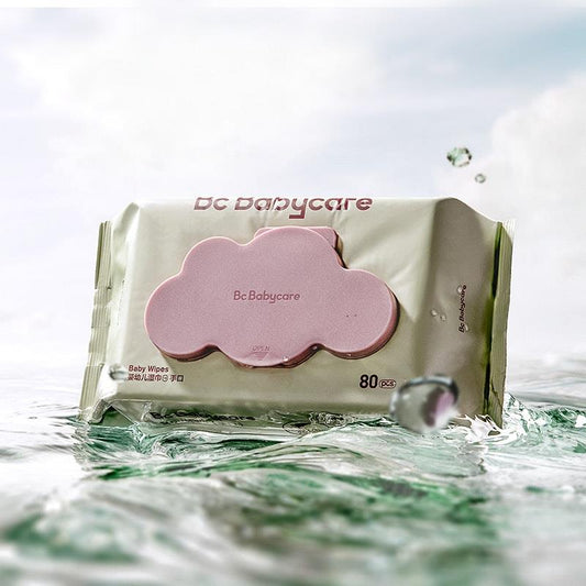 BC Babycare Cloud Baby Wipes - 80 Sheets, 3 Pack - Gentle & Eco-Friendly - Auzzistore