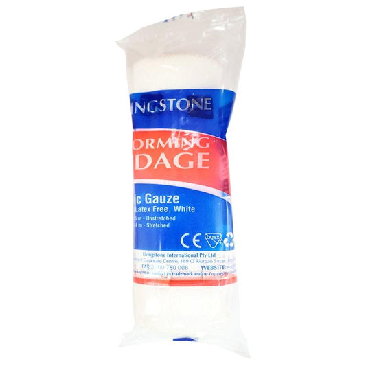 Livingstone Conforming Bandage with Clips - 100mm x 4m (12 Pieces/Pack)-Auzzi Store