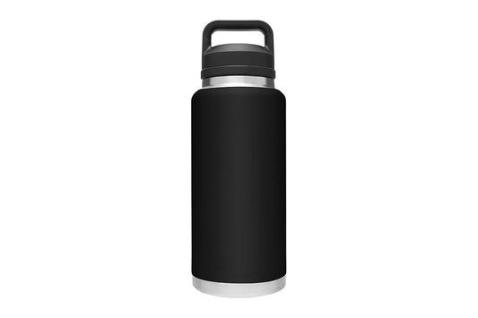 1.2L Stainless Steel Insulated Water Bottle with Chug Cap (Black) - Auzzistore