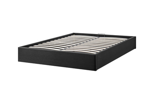 Ovela Parker Gas Lift Bed Frame (Black, Queen) - Auzzistore