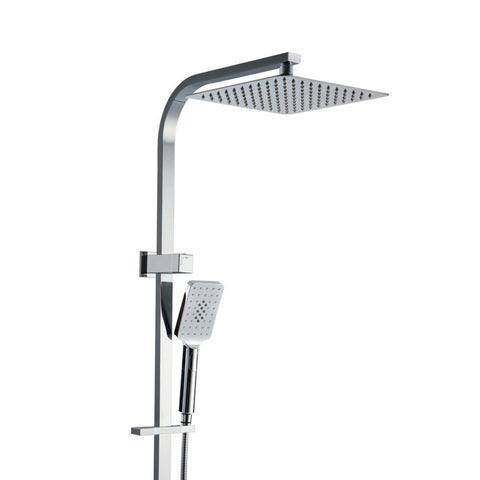 Cefito 10'' Rain Shower Head Set Handheld Square High Pressure Chrome - Auzzistore