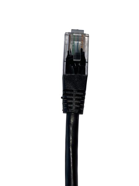 Shintaro Cat6 Patch Lead 1m Black, 24 AWG, Twisted Strand, POE Compatible - Auzzistore
