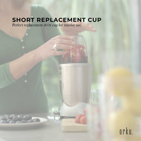 For Nutribullet Small Short Little 18 Oz Cup - For 600W + 900W Model Replacement – view 2