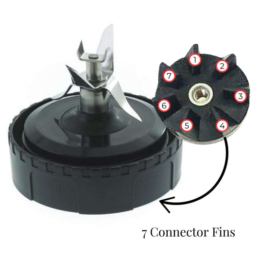 For Nutri Ninja Extractor Blade - 7 Fin Connection Replacement Blender Parts – view 2