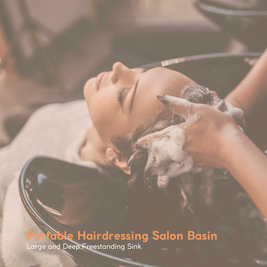 Large Portable Hairdressing Salon Basin Deep Hair Washing Sink Shampoo Wash Bowl – view 2
