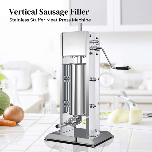 5L Manual Vertical Sausage Filler - Stainless Stuffer Meat Press Machine – view 2