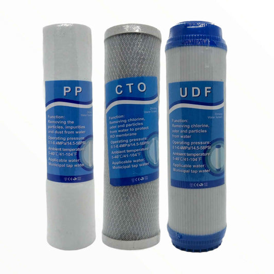 10" RO Water Filter Cartridge Replacement Set 3/4/5/6 Stage Reverse Osmosis 3 Pk – view 2
