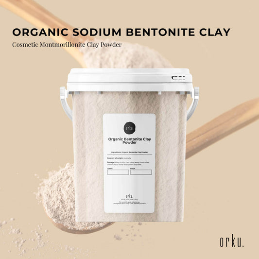 1.1Kg Organic Sodium Bentonite Clay Powder Tub Bucket - Cosmetic Montmorillonite – view 2