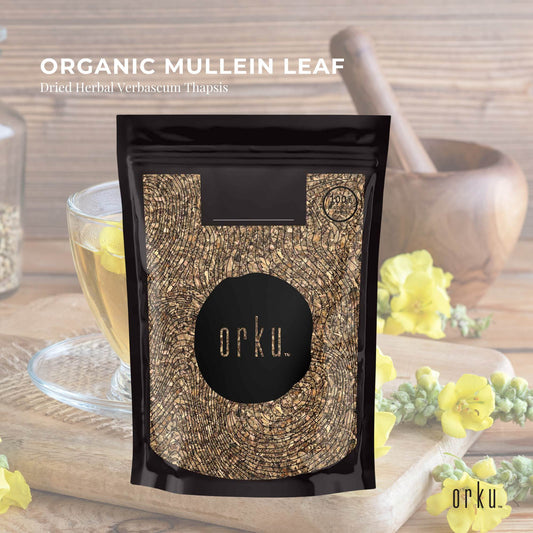 Organic Dried Mullein Leaf 50g - Verbascum Thapsis, 5-8mm, Expectorant, Demulcent – view 2