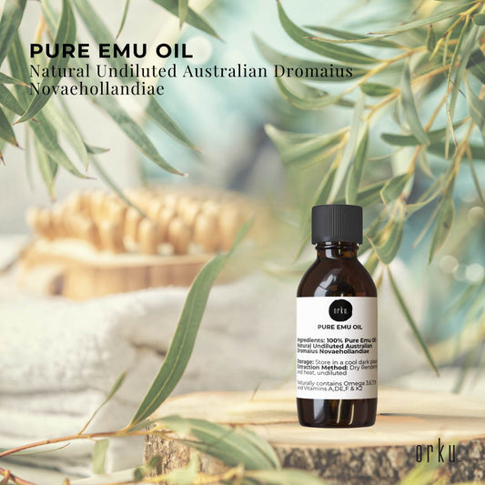 Orku 10ml Pure Emu Oil - Natural Undiluted Australian Dromaius Novaehollandiae – view 2