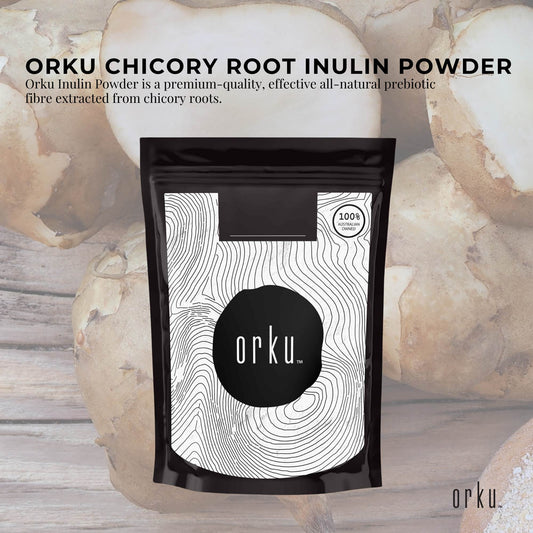 Orku 400g Chicory Root Inulin Powder - Unflavoured Natural Prebiotic Fibre – view 2 - Auzzistore