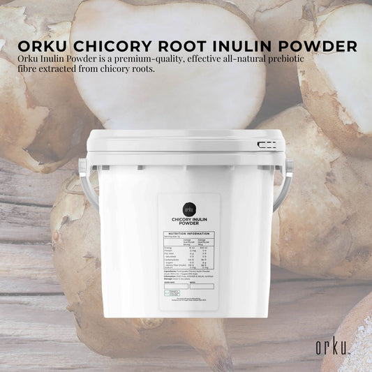 Orku 3.5Kg Chicory Root Inulin Powder Tub - Unflavoured Natural Prebiotic Fibre – view 2 - Auzzistore