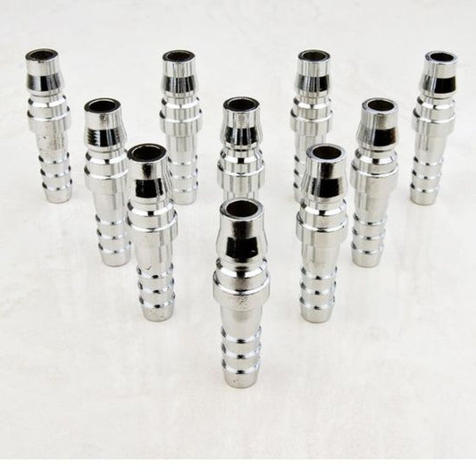 Dynamic Power 10x 1/4" Nitto Type Male Air Coupler Fitting, High Flow Steel, Silver – view 2 - Auzzistore