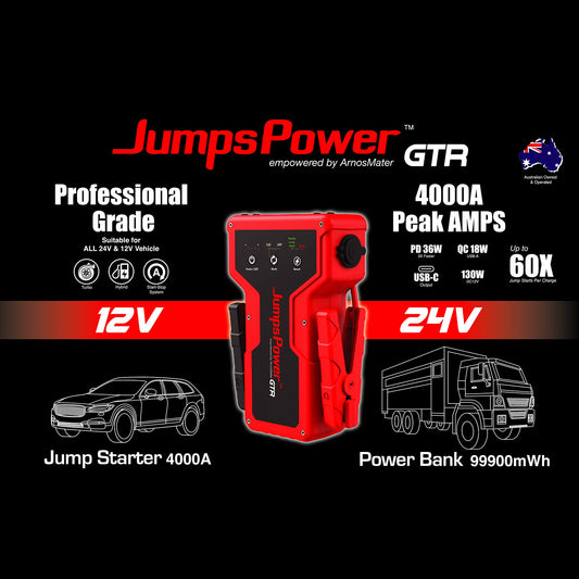 4000A Jump Starter 12V Powerbank 99900mWh 24V Pro Car Battery Charger LED GTR – view 2