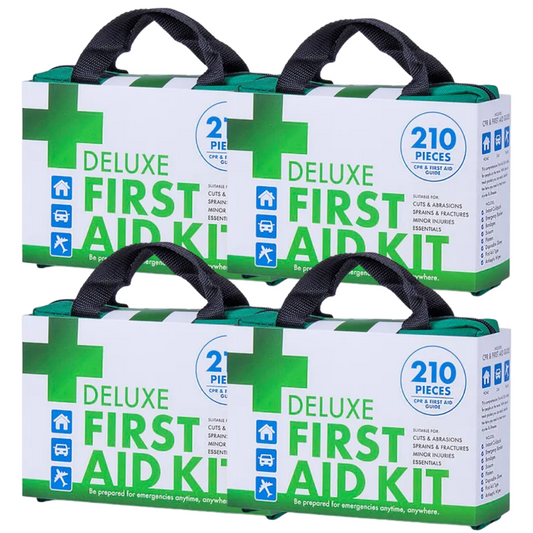 4x 210PCS EMERGENCY FIRST AID KIT Medical Travel Set Workplace Office ARTG BULK – view 2